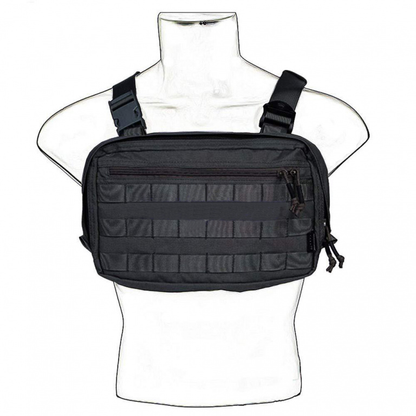 Тактична сумка нагрудна з Cordura 1000D, чоловіче розвантаження чорна