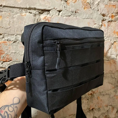 Тактична сумка нагрудна з Cordura 1000D, чоловіче розвантаження чорна