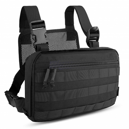 Тактична сумка нагрудна з Cordura 1000D, чоловіче розвантаження чорна