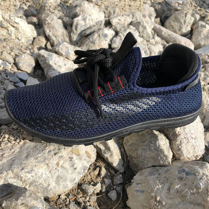 Спортивные кроссовки мужские летние 40 размер. Летние кроссовки сетка сеточка мужские. Модель 32591. Цвет: синий