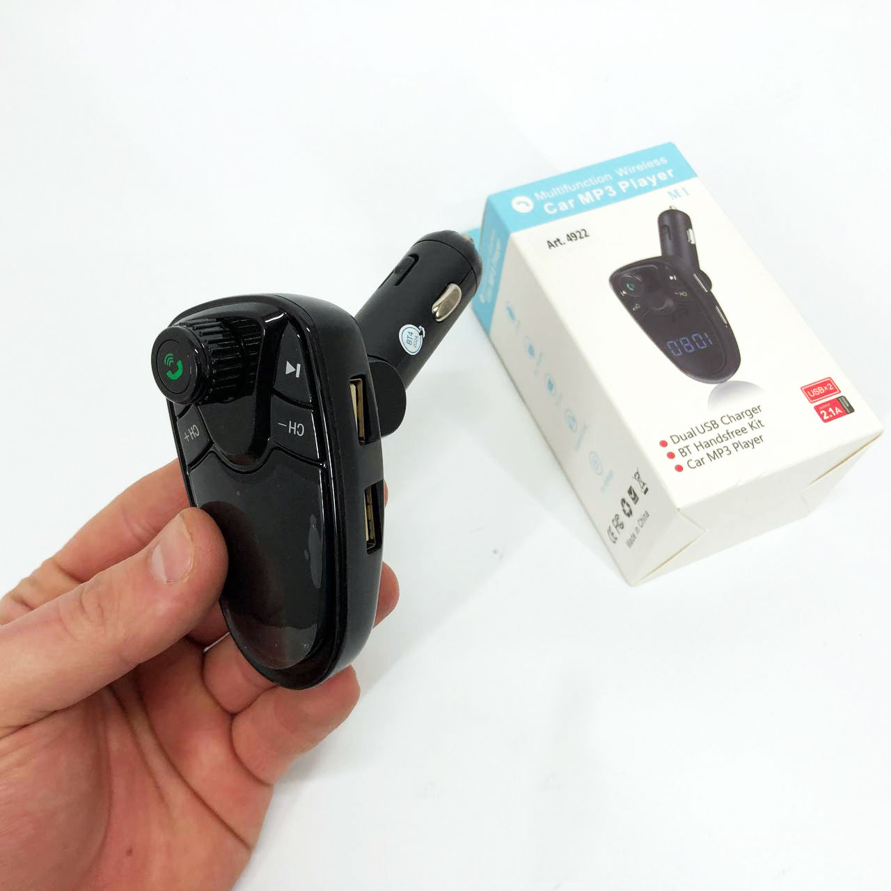 Трансмиттер M1, Трансмиттер для музыки в машину передатчик для музыки в машину, Качественный фм модулятор