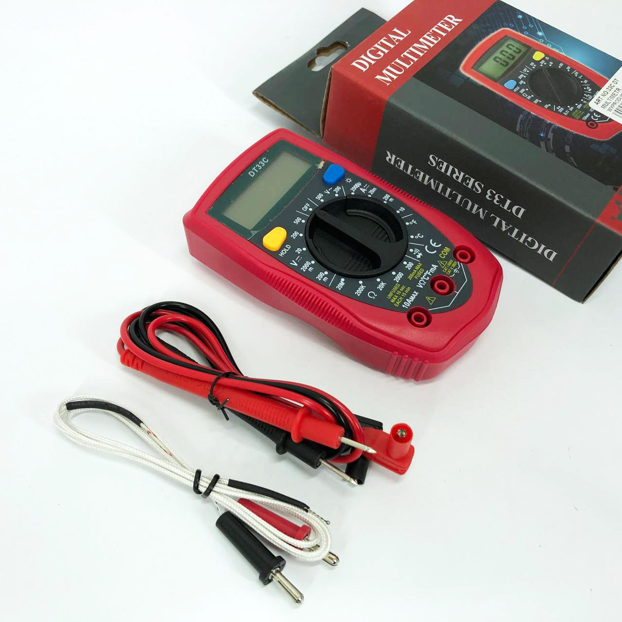 Цифровой Мультиметр 33 C DT DIGITAL мультитестер тестер, электронный мультиметр, тестер профессиональный