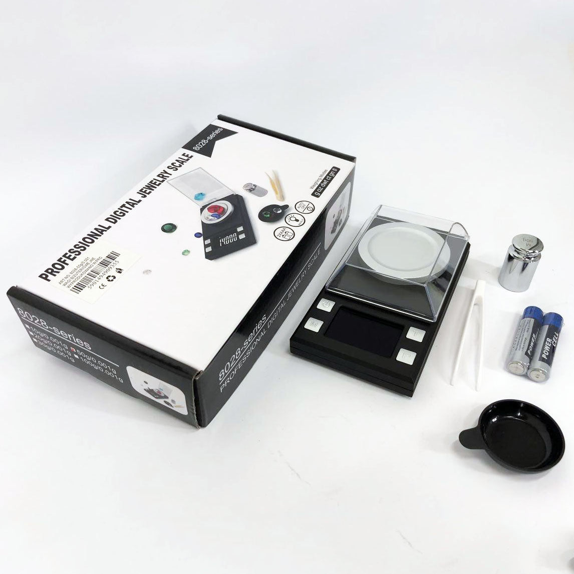 Весы ювелирные высокоточные до 50г, 0.001г точность, 8028, Компактные электронные весы для ювелиров