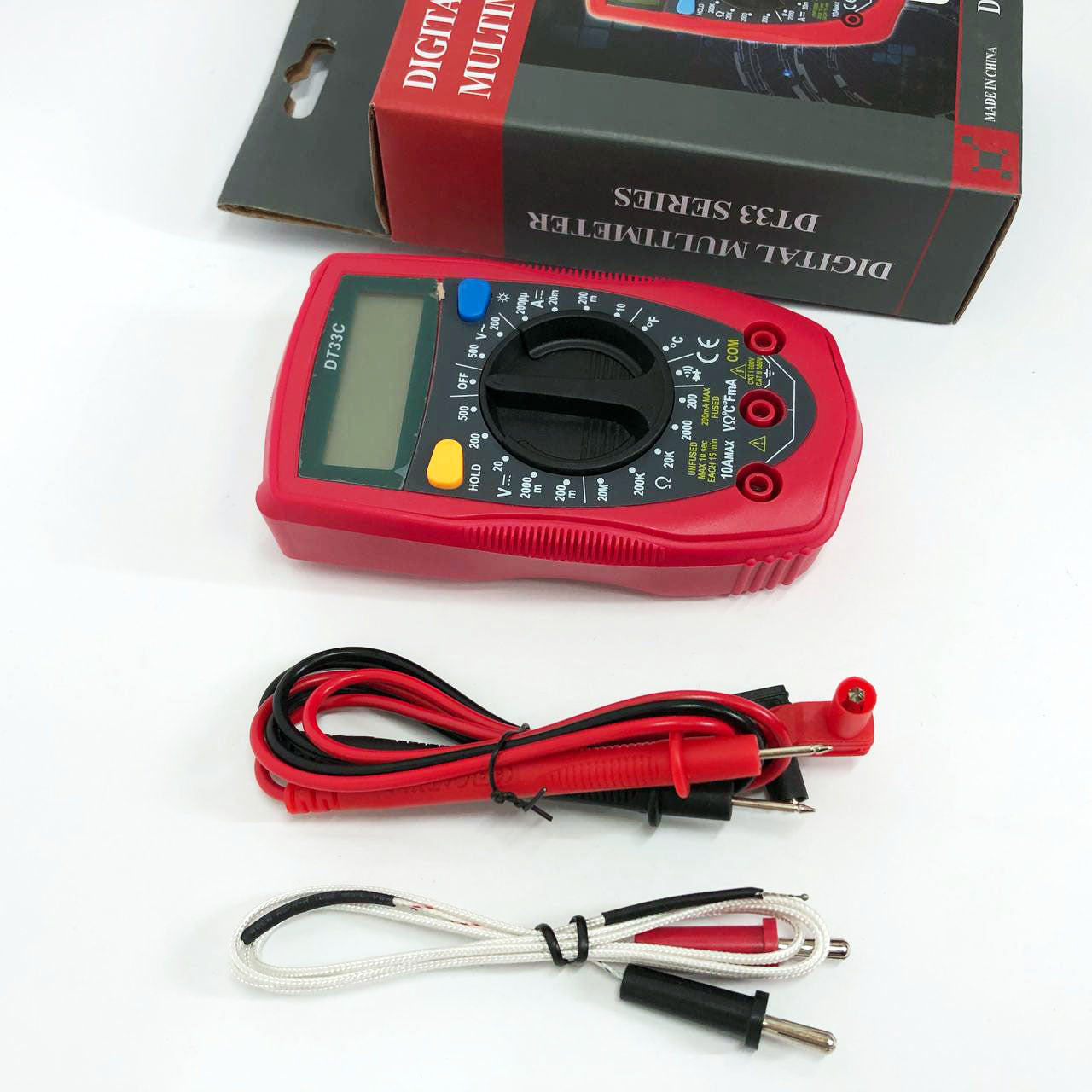 Цифровой Мультиметр 33 C DT DIGITAL мультитестер тестер, электронный мультиметр, тестер профессиональный