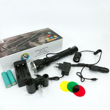 Тактический подствольный фонарь для охоты Police Q2807-T6, фонарь ручной тактический, водонепроницаемый