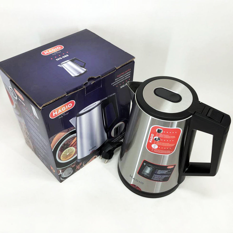 Электрочайник MAGIO MG-988, хороший электрический чайник, тихий электрический чайник, бесшумный чайник