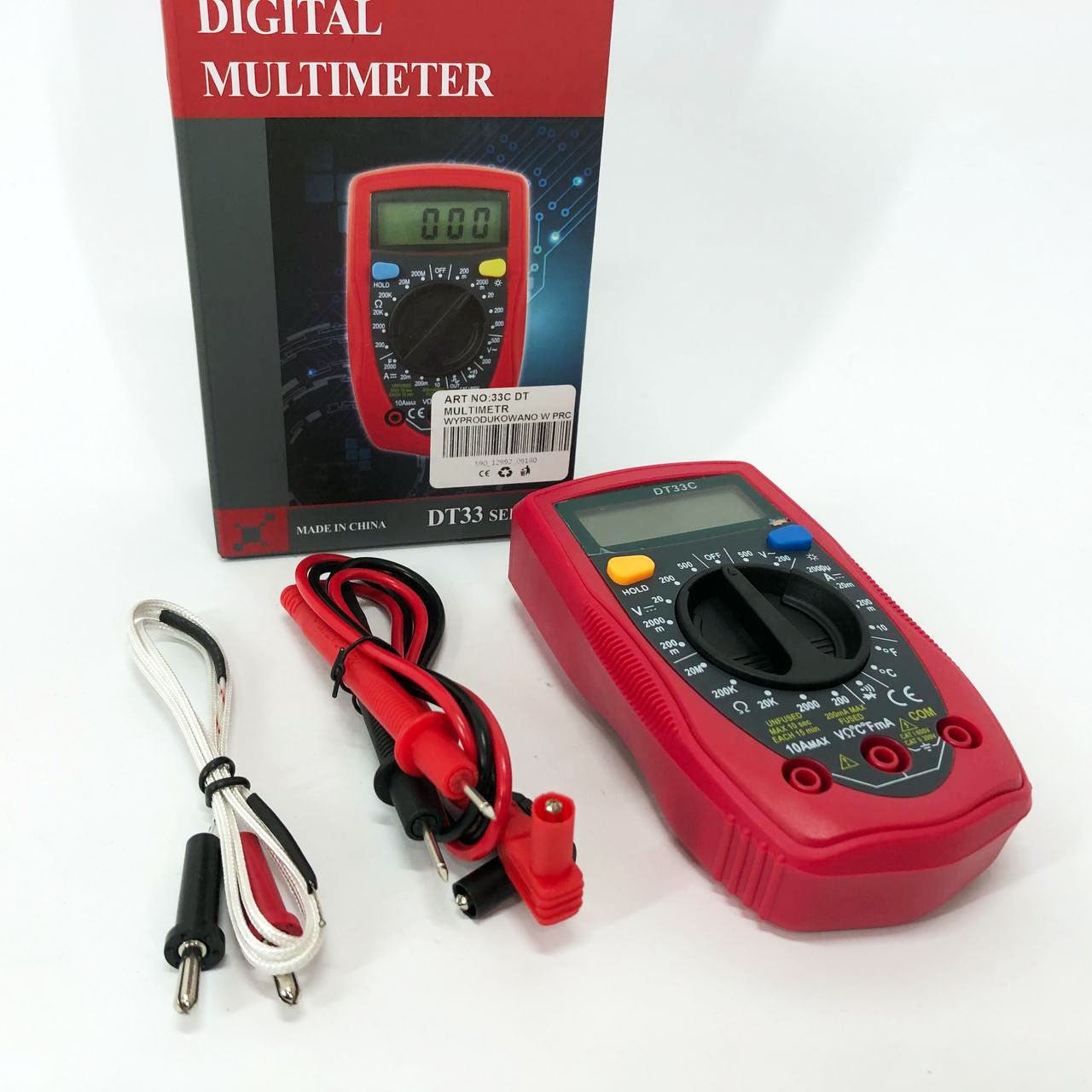 Цифровой Мультиметр 33 C DT DIGITAL мультитестер тестер, электронный мультиметр, тестер профессиональный