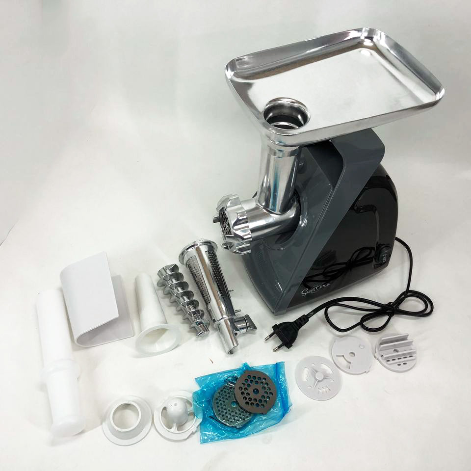 Мясорубка Suntera SMG-5421B 1800 Вт, мясорубка электрическая для мяса, мясорубка для домашней колбасы