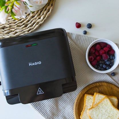 Бутербродница MAGIO MG-378 750 Вт c антипригарным покрытием, Настольный гриль электрический-прижимной