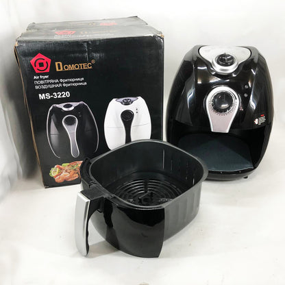 Аерофритниця Мультипіч Аерогриль Domotec MS-3220 1300 Вт 4,5 л Безмасляна з Таймером. Колір: чорний