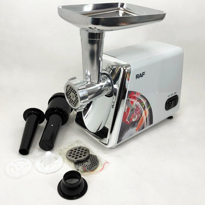 Электрическая мясорубка RAF R.3368 2500W Нержавеющая сталь, мясорубка электрическая металл