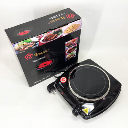Электроплита настольная DOMOTEC MS-5851 900 Вт, Кухонная плита электро для кухни на 1 конфорку