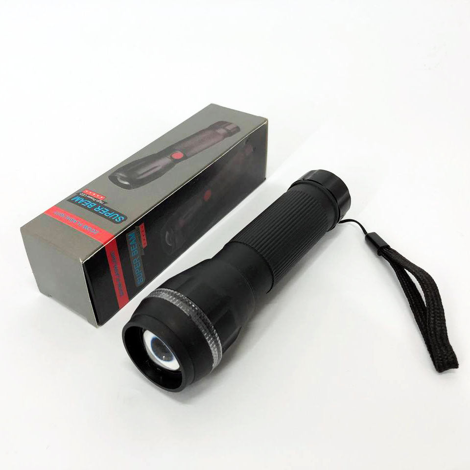 Ручний ліхтарик на батарейках (3хААА) з функцією зуму, кишеньковий міні ліхтар лід ліхтар переносний гарний