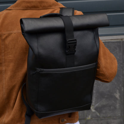 Стильный городской рюкзак Roll Top для ноутбука и путешествий, мужской - женский рюкзак
