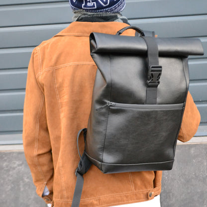 Стильный городской рюкзак Roll Top для ноутбука и путешествий, мужской - женский рюкзак
