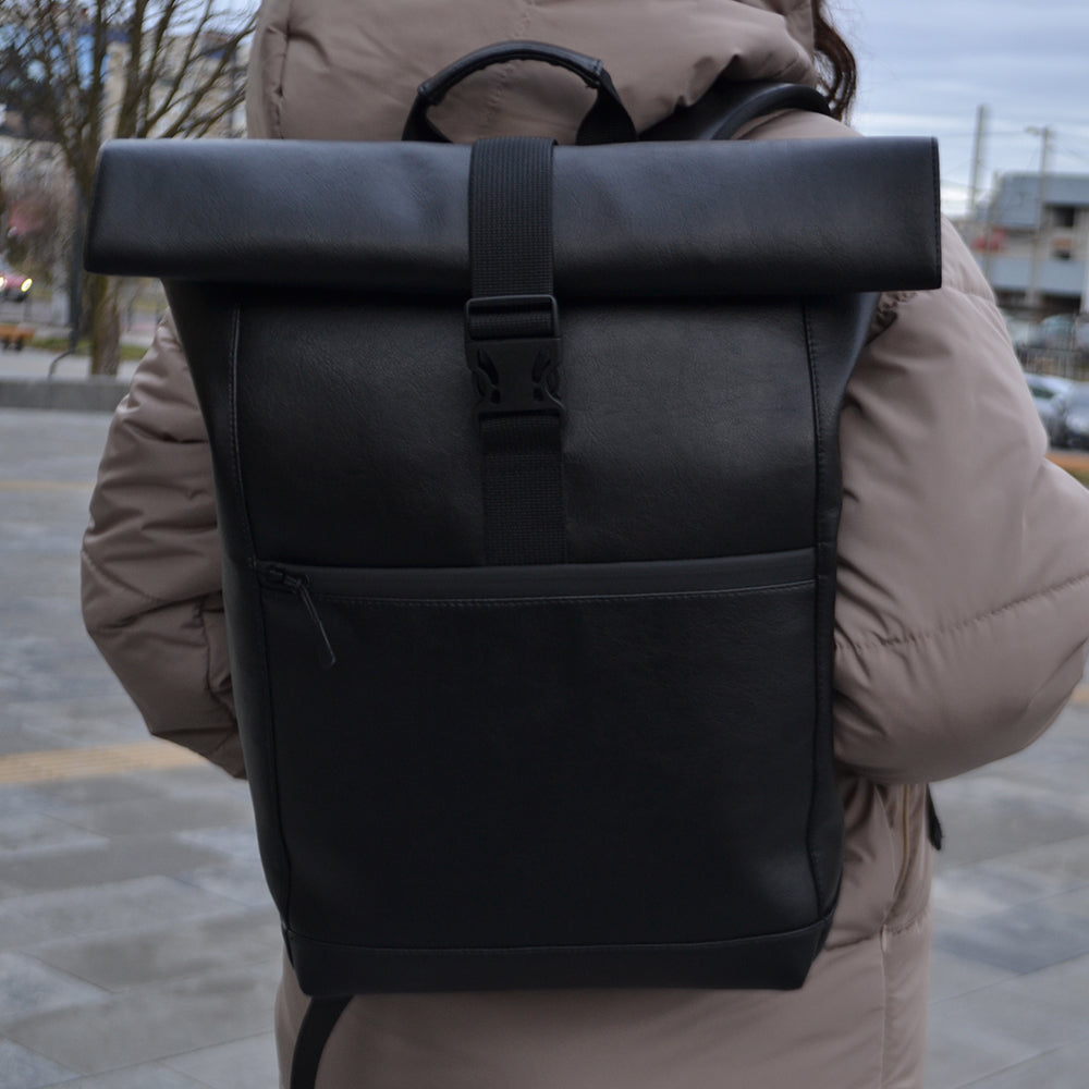 Стильный городской рюкзак Roll Top для ноутбука и путешествий, мужской - женский рюкзак
