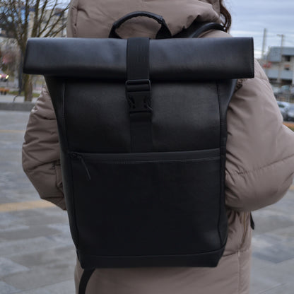 Стильный городской рюкзак Roll Top для ноутбука и путешествий, мужской - женский рюкзак