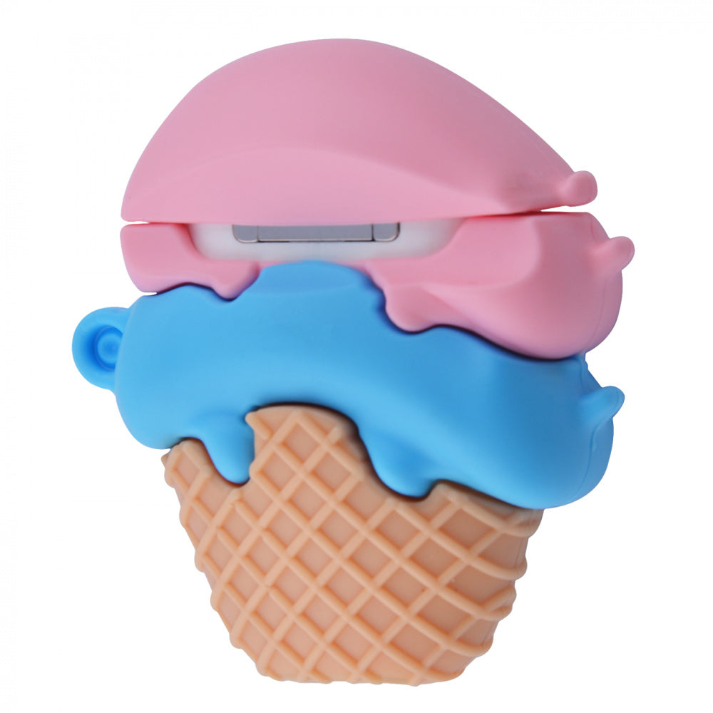 Чехол для Apple AirPods силиконовый Мороженое