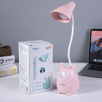 Настольная лампа TaigeXin LED TGX 792, светодиодная настольная, удобная настольная лампа. Цвет: розовый