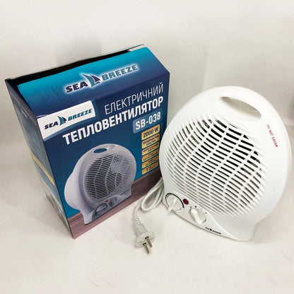 Тепловентилятор ветродуйка SeaBreeze SB-038, бытовой тепловентилятор, тепловентилятор для дома