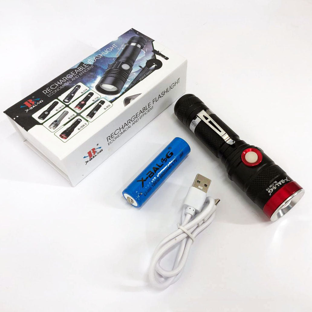 Фонарик тактический ручной Bailong BL-736-T6, фонарик светодиодный ручной аккумуляторный портативный