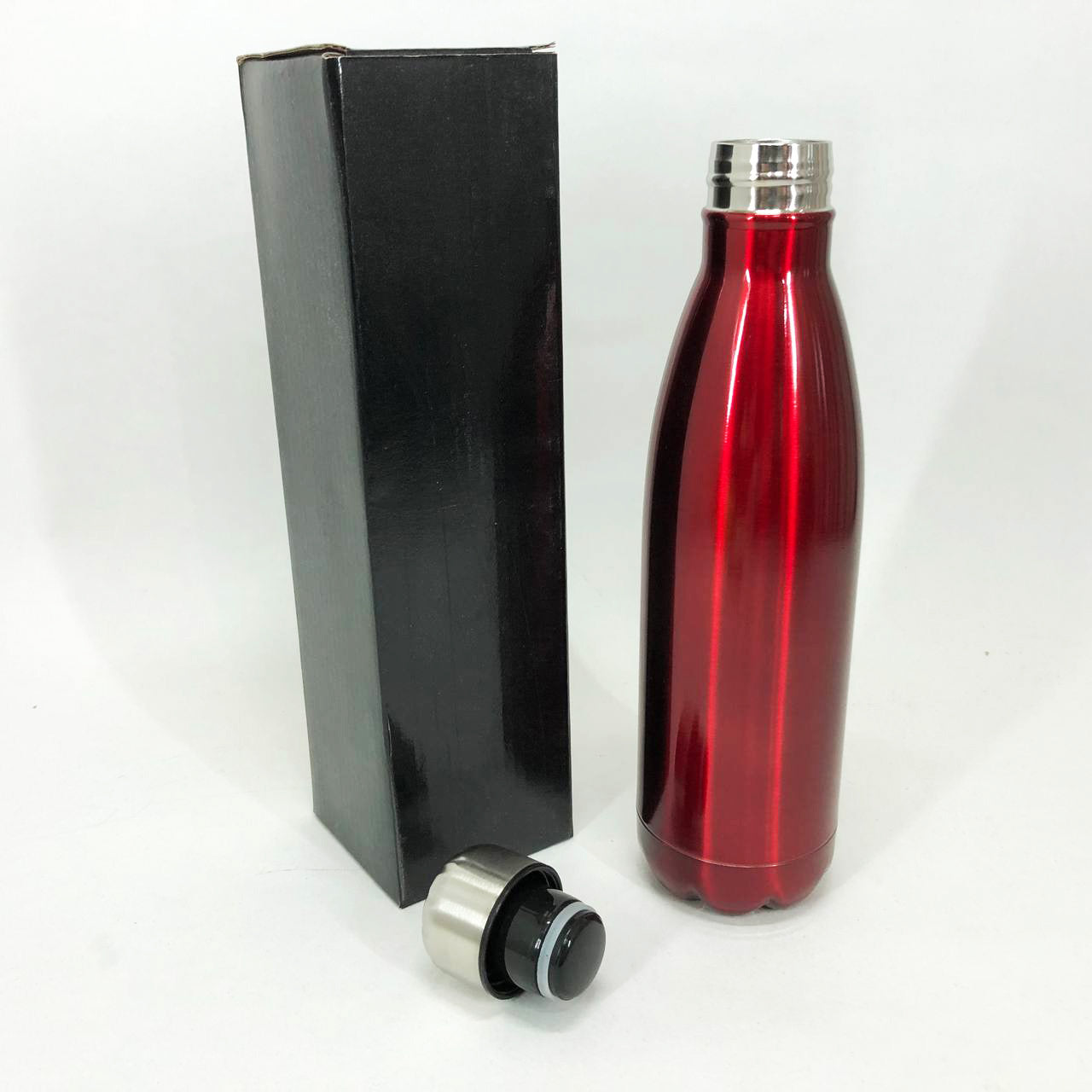 Туристический термос бутылка UNIQUE UN-1022 500 мл  холодных и горячих напитков из стали. Цвет: красный