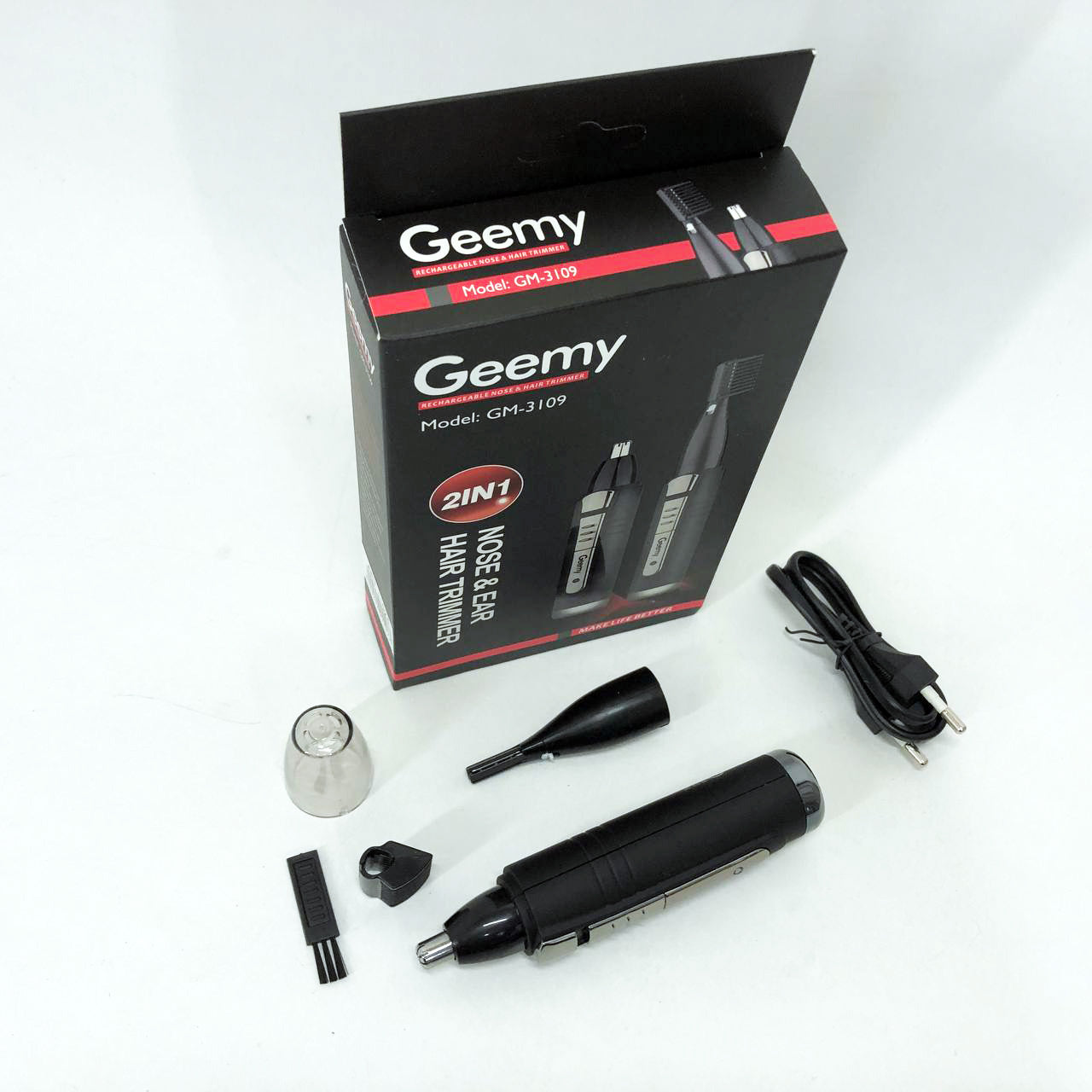 Триммер GEMEI GM-3109 2в1, триммер беспроводной, машинка мужская для бритья, беспроводная электробритва