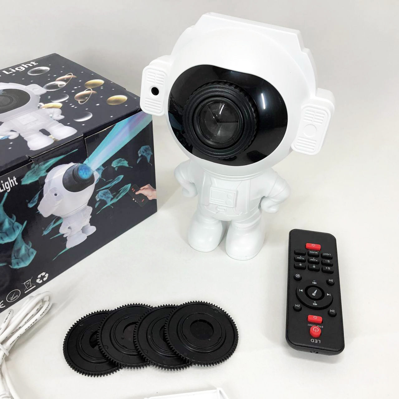 Звездный 3D проектор Astronaut, Лазерный проектор звездного неба космос Проектор звездного неба в комнату