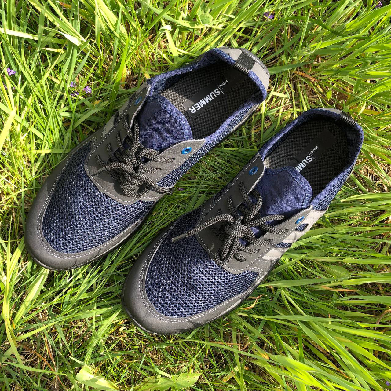 Модні універсальні кросівки із сітки 41 розмір. Чоловічі кросівки з тканини, що дихають. Модель 48177. Колір: синій 