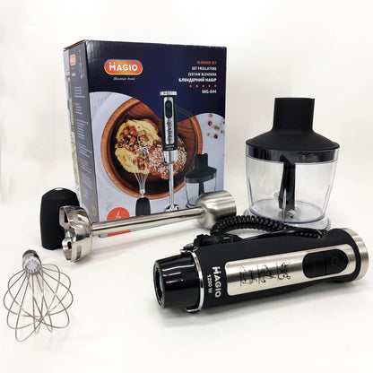 Блендер-измельчитель погружной MAGIO MG-644 1200 Вт, блендер для дома, блендер для кухни, электрический