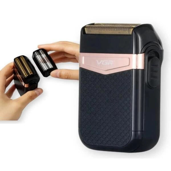 Электробритва VGR V-331, шейвер бритва триммер для стрижки усов и бороды профессиональная мужская бритва