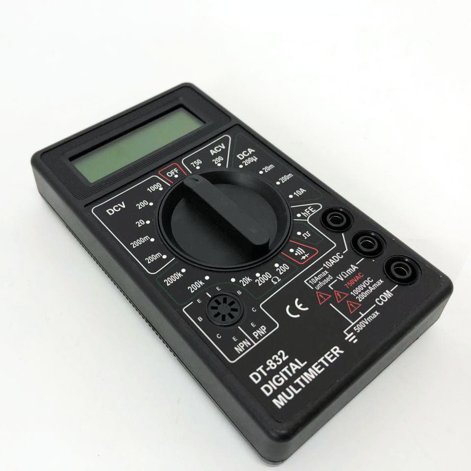 Мультиметр цифровой тестер Digital DT-832 со звуковой прозвонкой, тестер напряжения цифровой