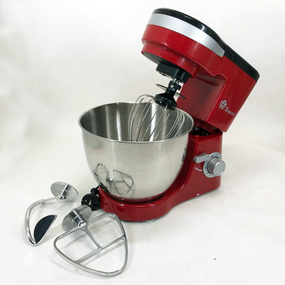 Миксер-тестомес планетарный Domotec MS-1368 на 6 скоростей 3 насадки чаша 4 л 1500 W