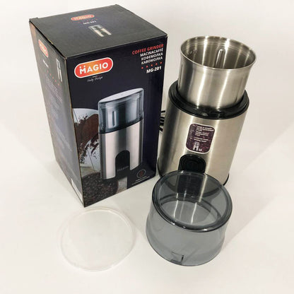 Кофемолка MAGIO MG-201 200 Вт, машинка для помола кофе, кофемолка мини, электрическая кофемолка для турки