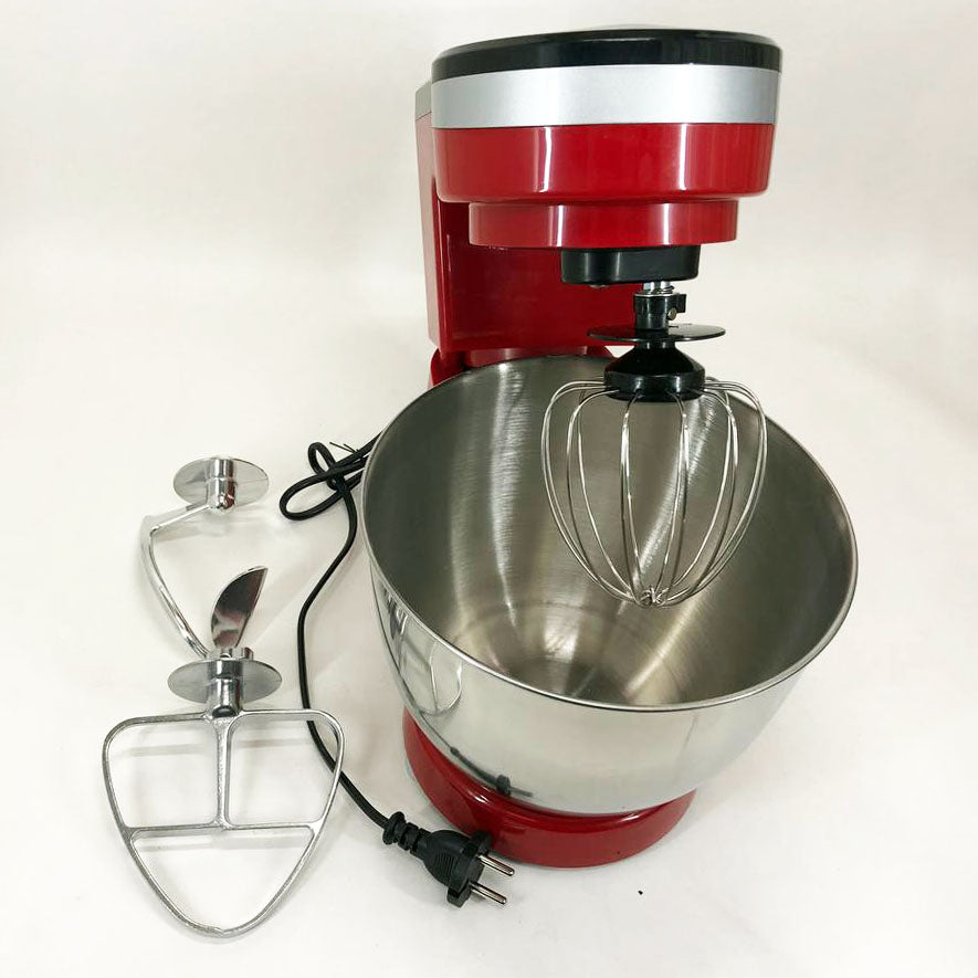 Миксер-тестомес планетарный Domotec MS-1368 на 6 скоростей 3 насадки чаша 4 л 1500 W