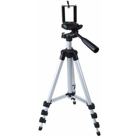 Штатив для телефона и фотоаппарата Tripod 3110 PRO портативный трипод 0,35-1.02м высота. Цвет: серебряный