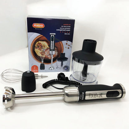 Блендер-измельчитель погружной MAGIO MG-644 1200 Вт, блендер для дома, блендер для кухни, электрический