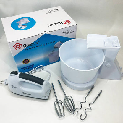 Міксер побутовий 7 швидкостей із чашею 2 л Domotec MS-1366, міксер кухонний стаціонарний, кухонний тістоміс