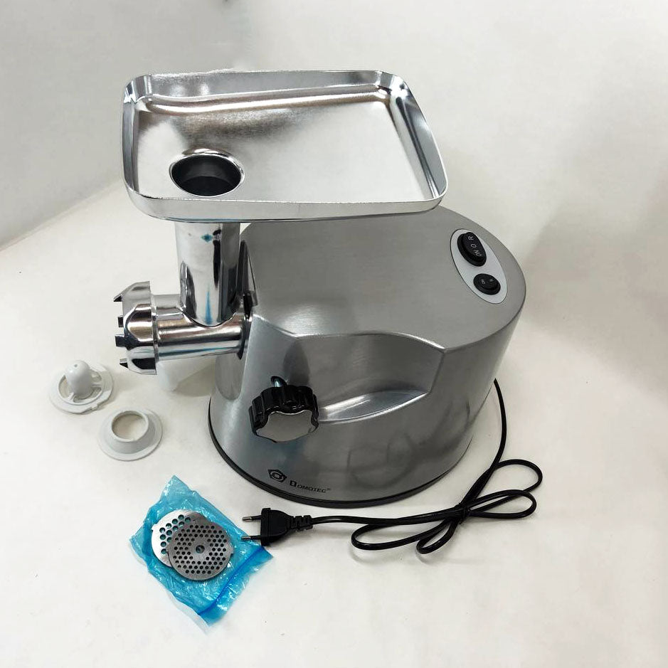 Профессиональная мясорубка DOMOTEC MS-2021S из нержавеющей стали 3000 Вт, мясорубка электрическая металл