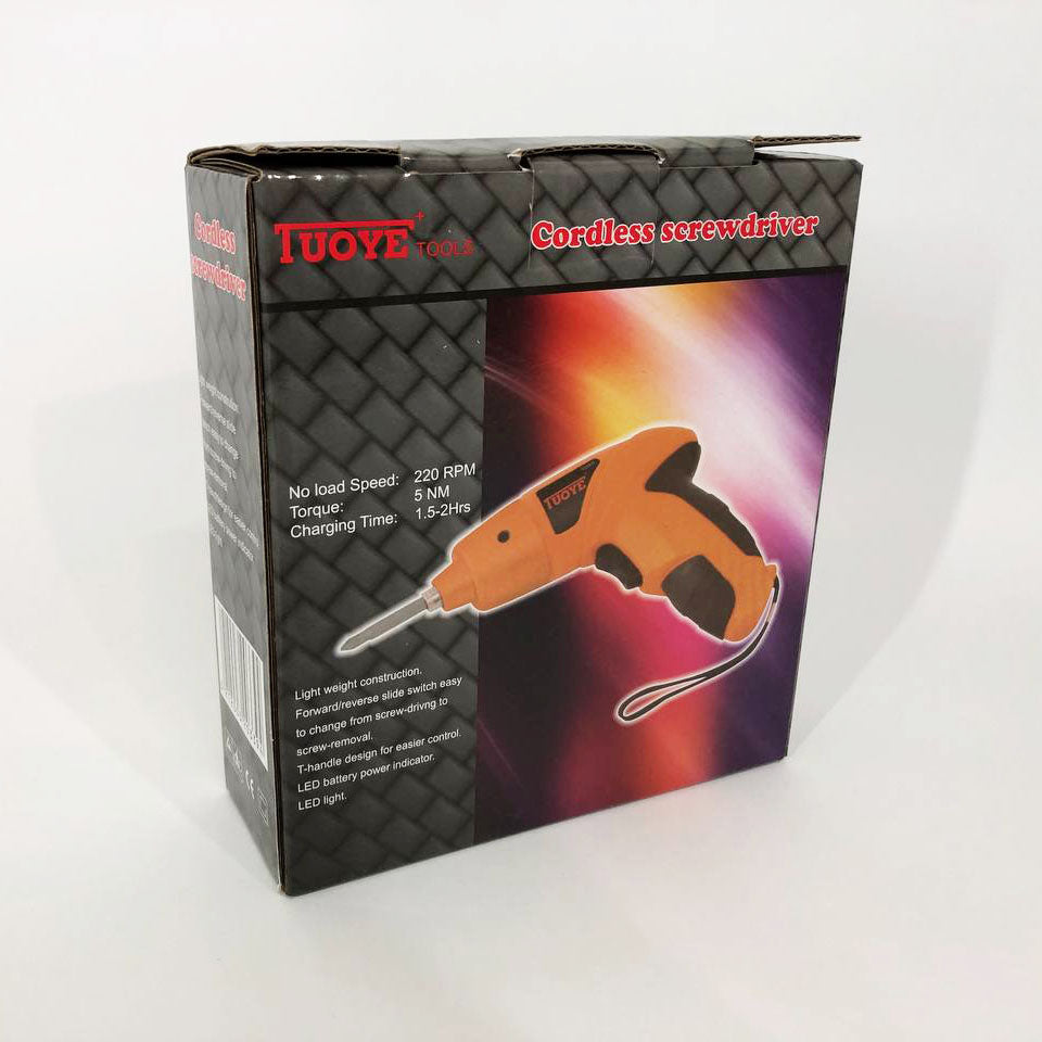 Шуруповерт отвертка Электрическая PRO TUOYE с битами и адаптером, электро шуруповерт, компактный легкий