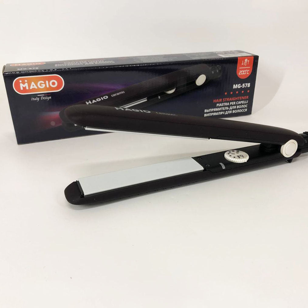 Щипцы выпрямитель для волос 45Вт керамика , регулировка t. MAGIO МG-578, Стайлер для укладки