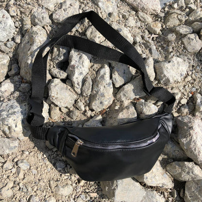 Бананка кожаная. Сумка на пояс из кожи, Универсальная сумка нагрудная, Практичная сумка на пояс