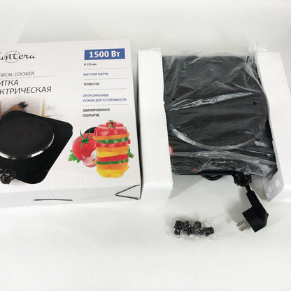 Плита электрическая Suntera SP-1930, плита бытовая, плита домашняя. Цвет: черный