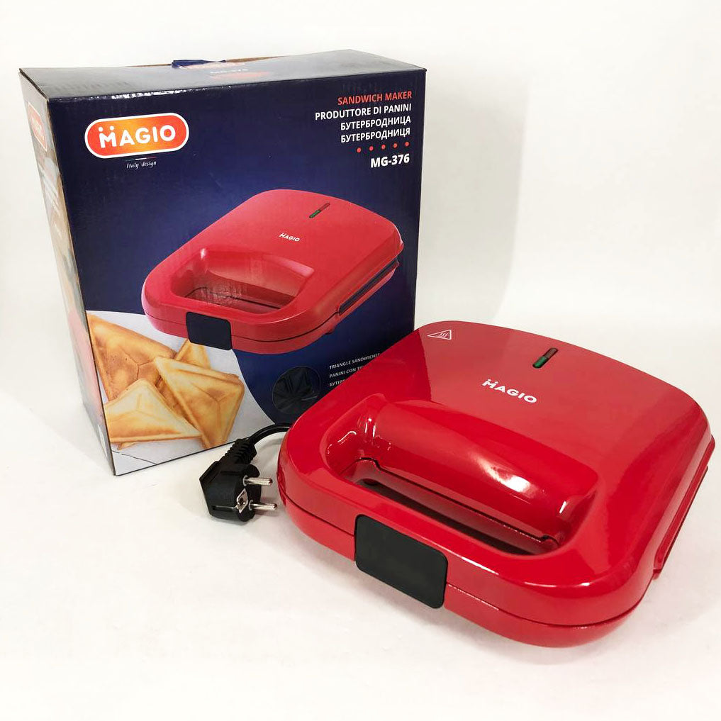 Бутербродница сендвичница MAGIO MG-376 750 Вт, бутербродница электрическая, электрическая сэндвичница