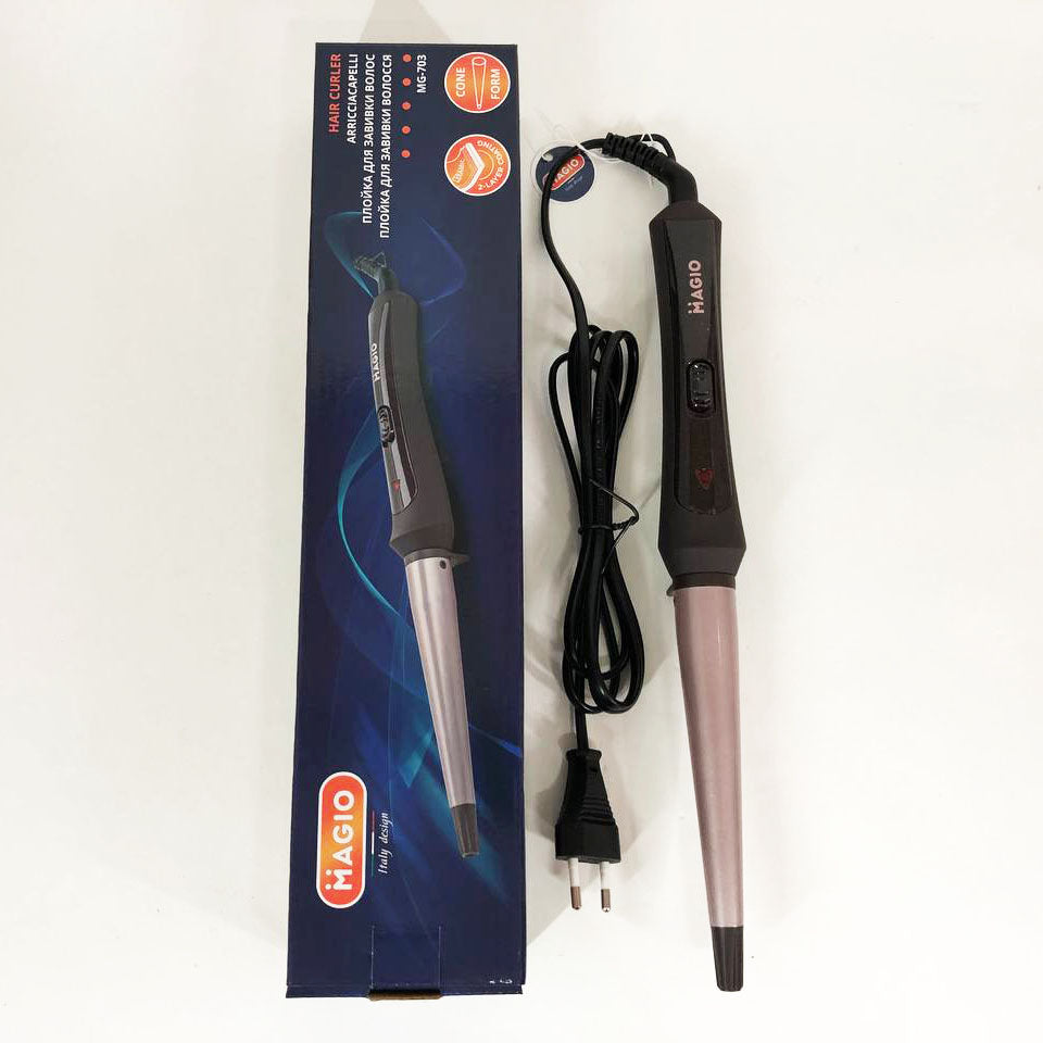 Плойка конусная MAGIO MG-703, Плойка для прикорневого объема, Стайлер для завивки