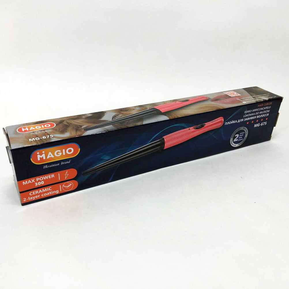 Плойка конусная Magio MG-675, стайлер для завивки, для укладки, плойка спиральная для завивки волос
