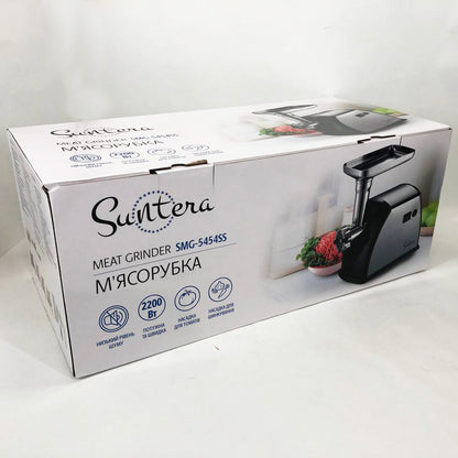 Мясорубка Suntera SMG-5454SS, Кухонная мясорубка, Мясорубка электрическая металл, Мясорубка-соковижималка