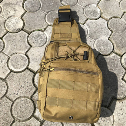 Мужская сумка рюкзак слинг, тактическая сумка барсетка Нагрудная сумка мужская тактическая тканевая