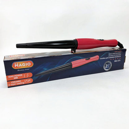Плойка конусная Magio MG-675, стайлер для завивки, для укладки, плойка спиральная для завивки волос