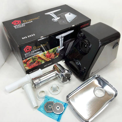 Электрическая мясорубка Domotec MS-2022, электромясорубка для дома, мясорубка для домашней колбасы